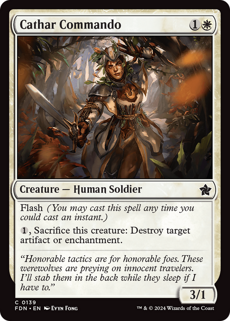 Magic: The Gathering - Cathar Commando - Foundations