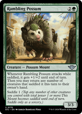 Magic: The Gathering - Rambling Possum Foil - Outlaws of Thunder Junction