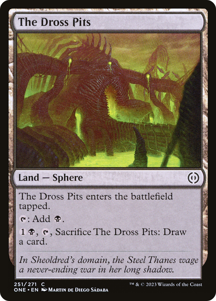 Magic: The Gathering - The Dross Pits Foil - Phyrexia: All Will Be One