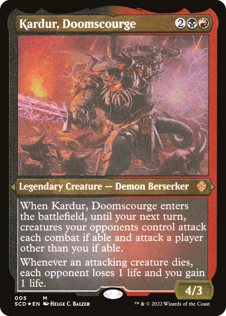 Magic: The Gathering - Kardur, Doomscourge Foil - Starter Commander Decks