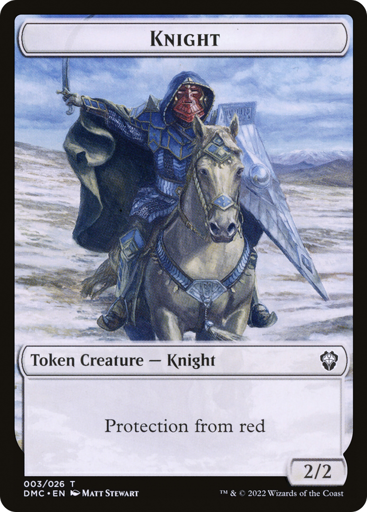 Magic: The Gathering - Knight Token - Dominaria United Tokens