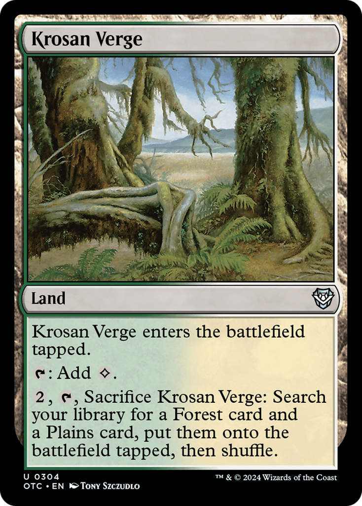 Magic: The Gathering - Krosan Verge - Outlaws of Thunder Junction Commander