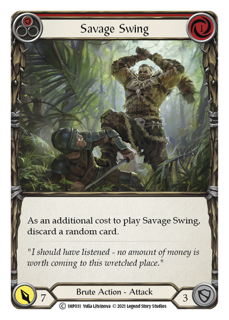 Flesh and Blood - Savage Swing (Red) - History Pack 1