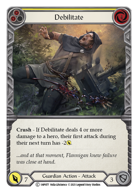 Flesh and Blood - Debilitate (Yellow) - History Pack 1