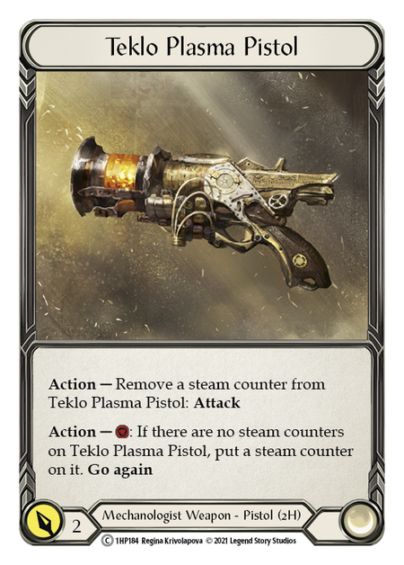 Flesh and Blood - Teklo Plasma Pistol - History Pack 1