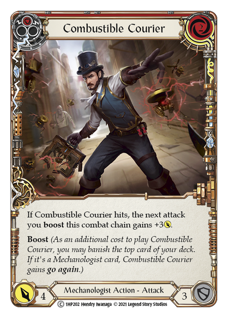 Flesh and Blood - Combustible Courier (Red) - History Pack 1