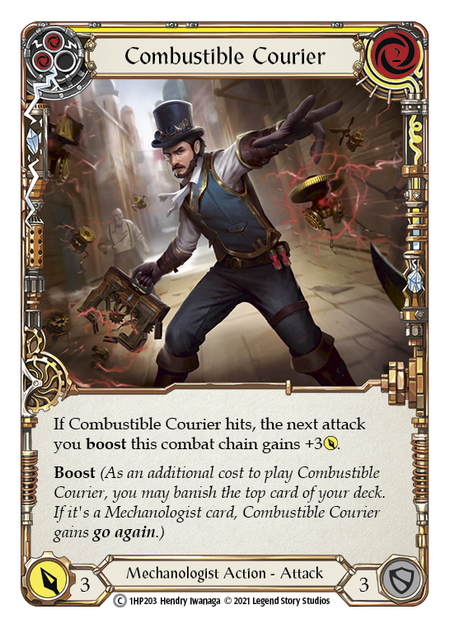 Flesh and Blood - Combustible Courier (Yellow) - History Pack 1