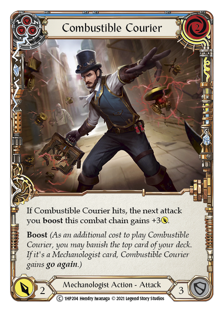 Flesh and Blood - Combustible Courier (Blue) - History Pack 1