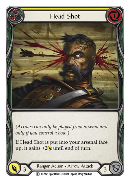 Flesh and Blood - Head Shot (Yellow) - History Pack 1