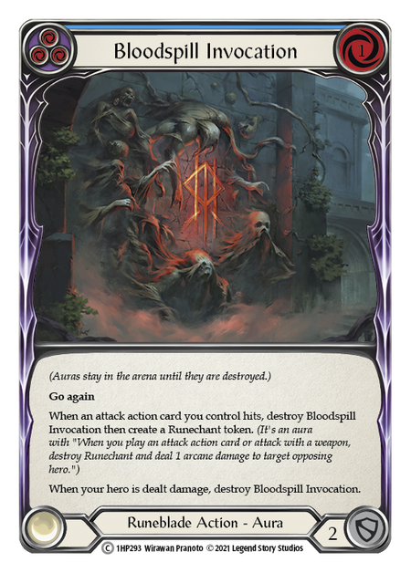 Flesh and Blood - Bloodspill Invocation (Blue) - History Pack 1