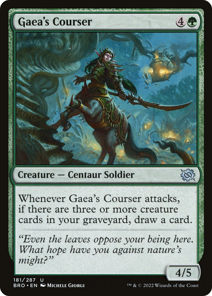 Magic: The Gathering - Gaea's Courser Foil - The Brothers' War
