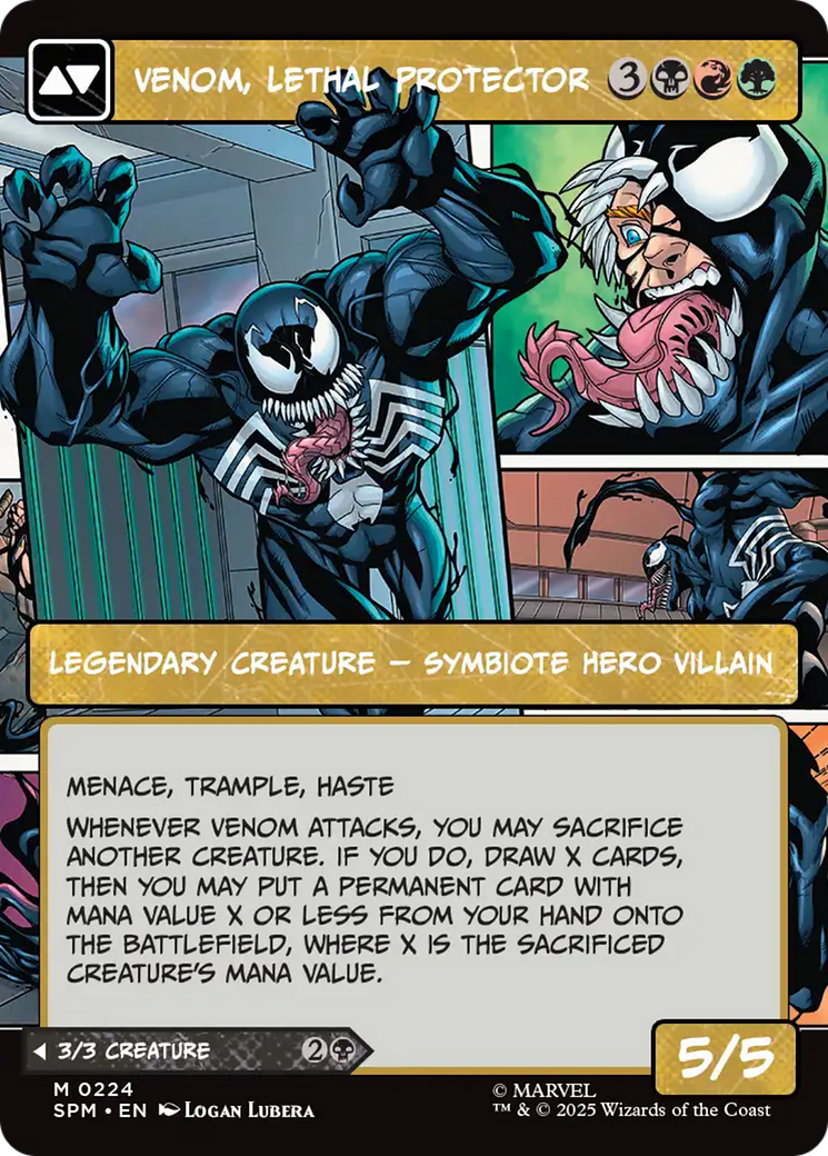 Magic: The Gathering - Eddie Brock // Venom, Lethal Protector Foil - Marvel's Spider-Man