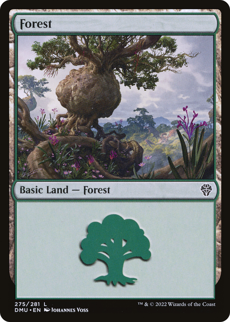 Magic the Gathering - Forest #275 Foil - Dominaria United