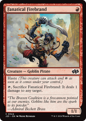Magic: The Gathering - Fanatical Firebrand - Foundations Jumpstart