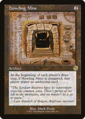 Magic: The Gathering - Howling Mine - The Brothers' War Retro Artifacts