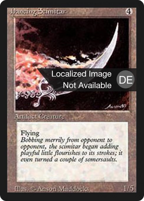 Magic: The Gathering - Tanzender Krummsäbel - Foreign Black Border