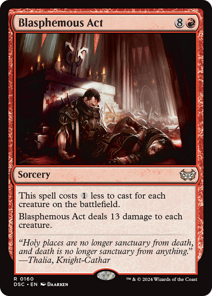 Magic: The Gathering - Blasphemous Act - Duskmourn: House of Horror Commander