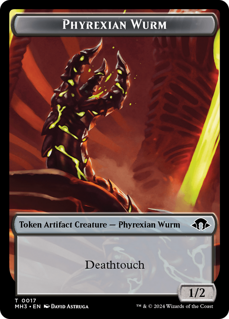 Magic: The Gathering - Phyrexian Wurm Token - Modern Horizons 3 Tokens