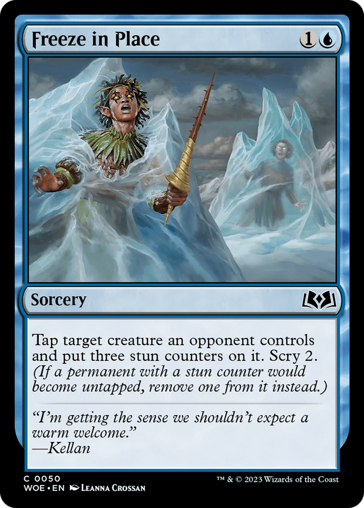 Magic: The Gathering - Freeze in Place Foil - Wilds of Eldraine