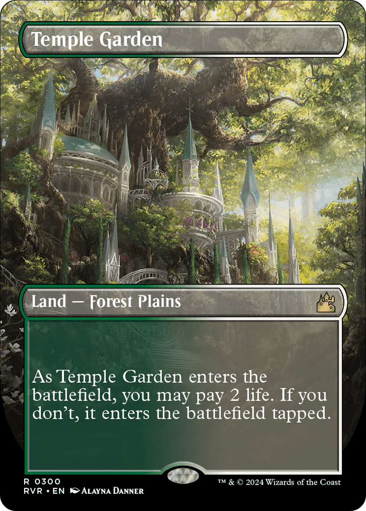 Magic: The Gathering - Temple Garden Foil - Ravnica Remastered