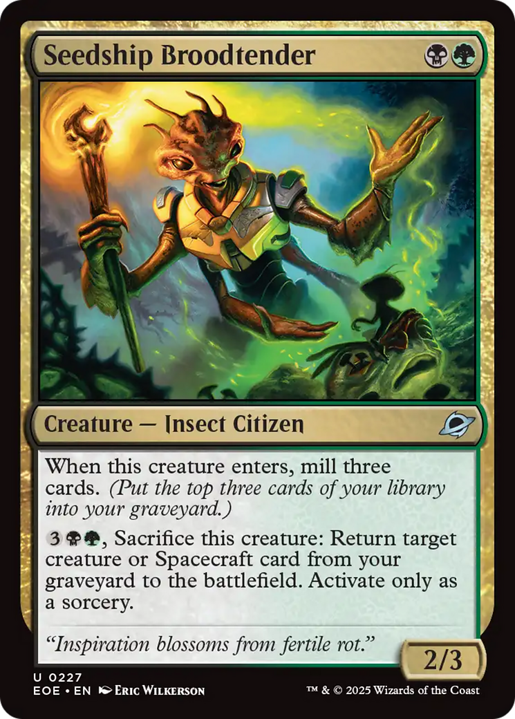 Magic: The Gathering - Seedship Broodtender Foil - Edge of Eternities