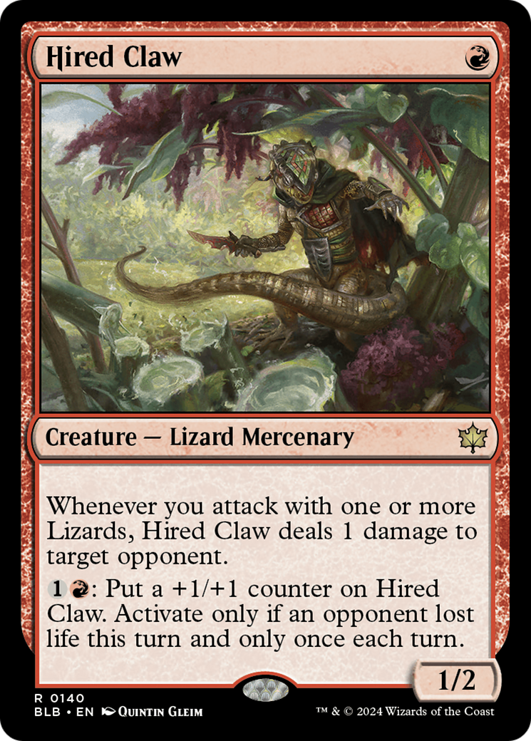 Magic: The Gathering - Hired Claw Foil - Bloomburrow