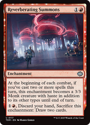 Magic: The Gathering - Reverberating Summons Foil - Tarkir: Dragonstorm
