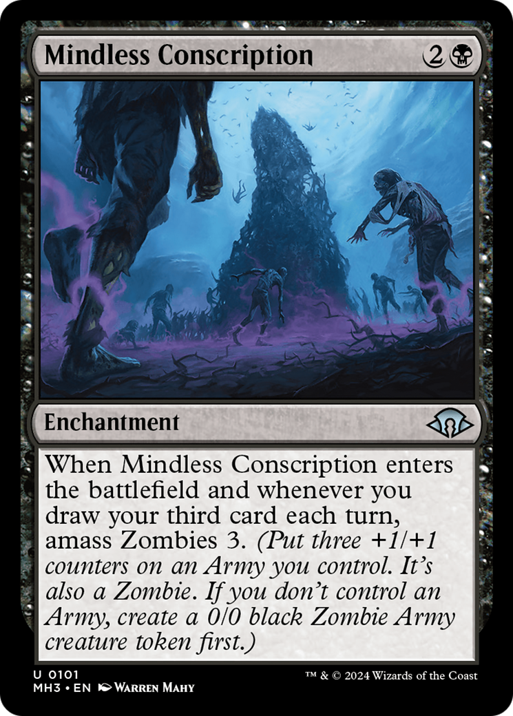 Magic: The Gathering - Mindless Conscription Foil - Modern Horizons 3