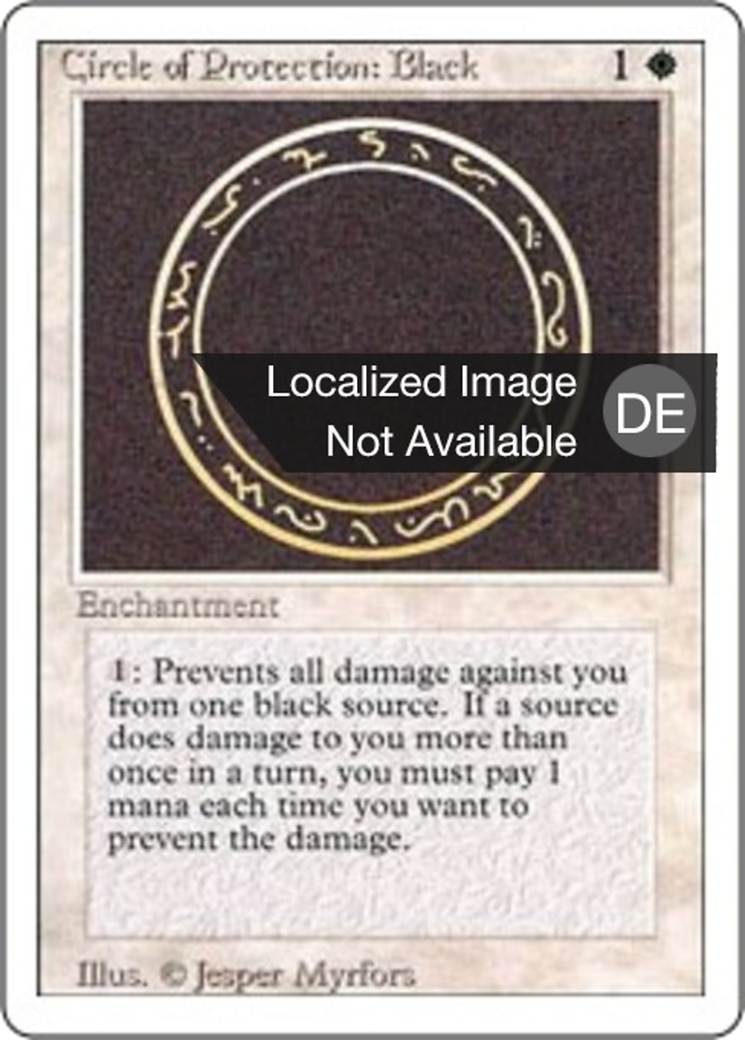 Magic: The Gathering - Schutzkreis gegen Schwarz - Revised Edition