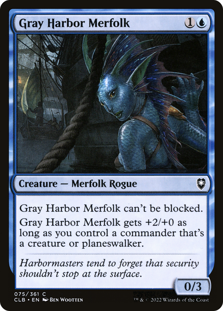 Magic: The Gathering - Gray Harbor Merfolk - Commander Legends: Battle for Baldur's Gate