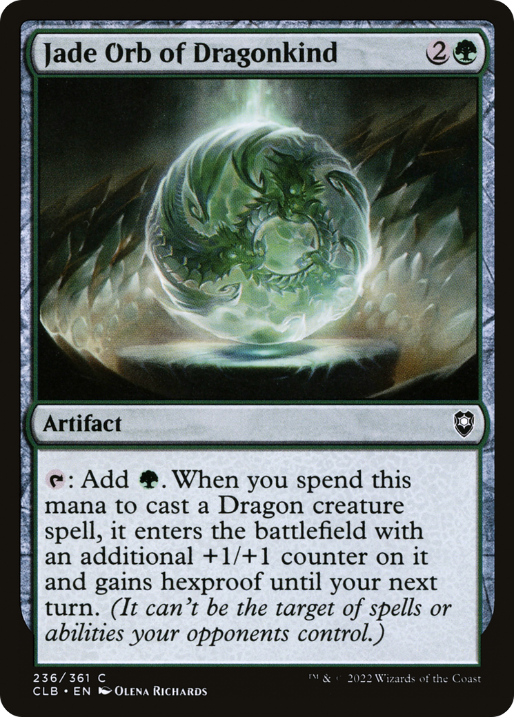 Magic: The Gathering - Jade Orb of Dragonkind - Commander Legends: Battle for Baldur's Gate