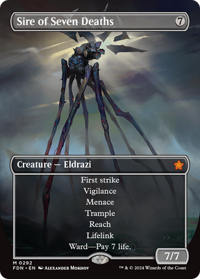 Magic: The Gathering - Sire of Seven Deaths Foil - Foundations