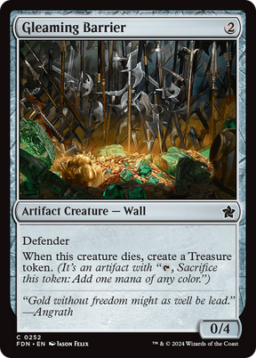 Magic: The Gathering - Gleaming Barrier Foil - Foundations