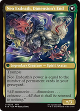 Magic: The Gathering - Exdeath, Void Warlock // Neo Exdeath, Dimension's End Foil - Final Fantasy