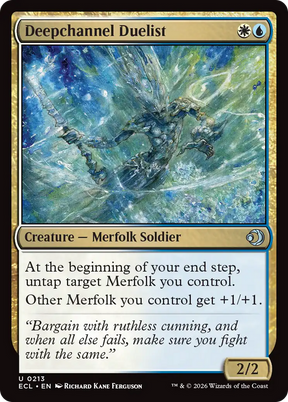 Magic: The Gathering - Deepchannel Duelist Foil - Lorwyn Eclipsed
