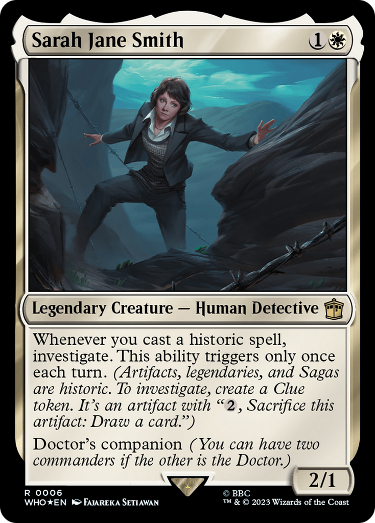 Magic: The Gathering - Sarah Jane Smith Foil - Doctor Who