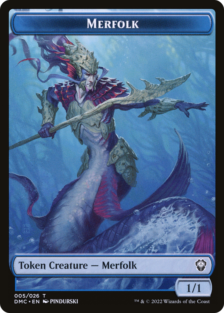 Magic: The Gathering - Merfolk Token - Dominaria United Tokens