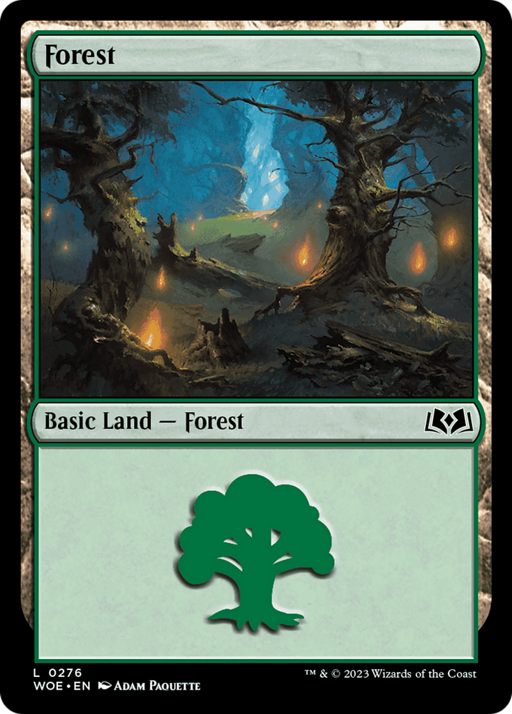 Magic: The Gathering - Forest #276 Foil - Wilds of Eldraine