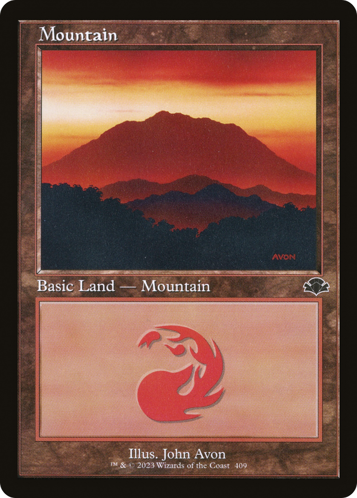 Magic: The Gathering - Mountain #409 Foil - Dominaria Remastered