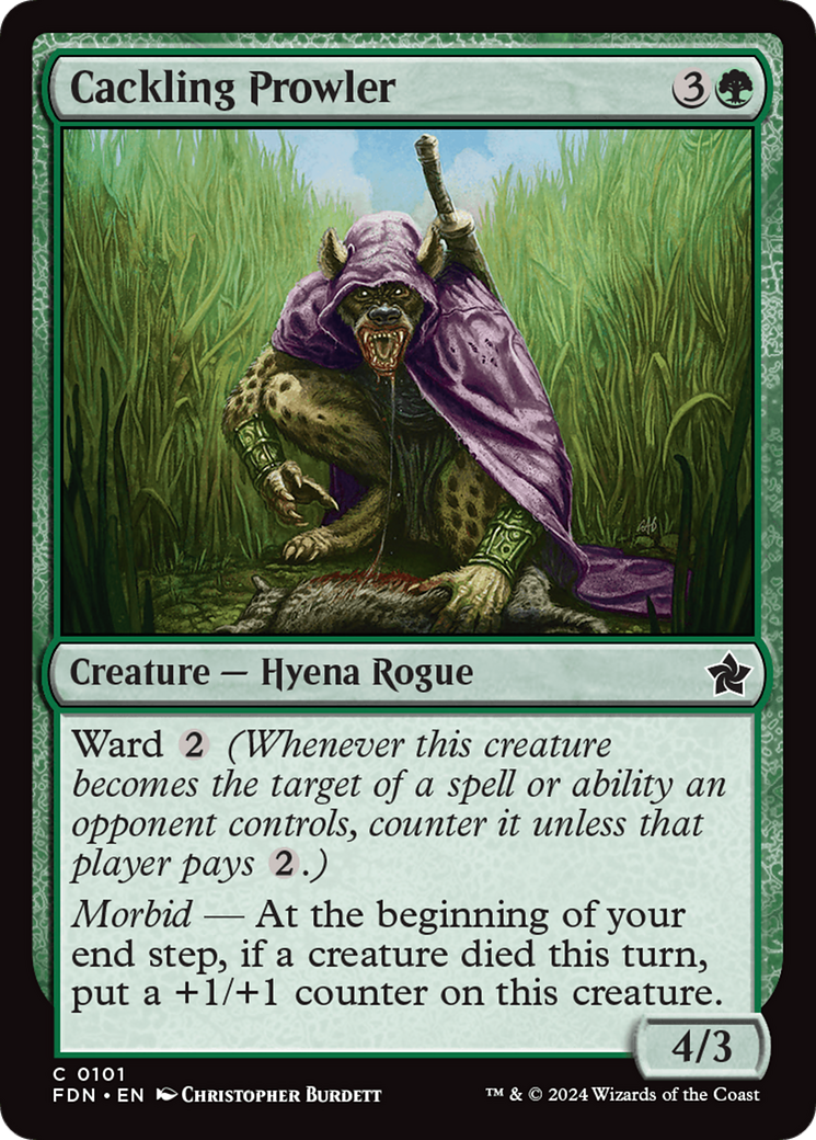 Magic: The Gathering - Cackling Prowler Foil - Foundations