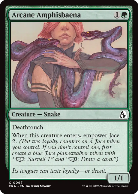 Magic: The Gathering - Arcane Amphisbaena Foil - Reality Fracture