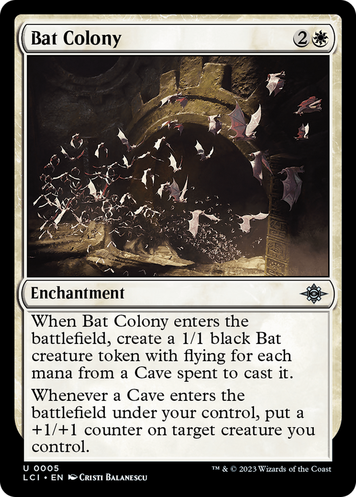 Magic: The Gathering - Bat Colony Foil - The Lost Caverns of Ixalan
