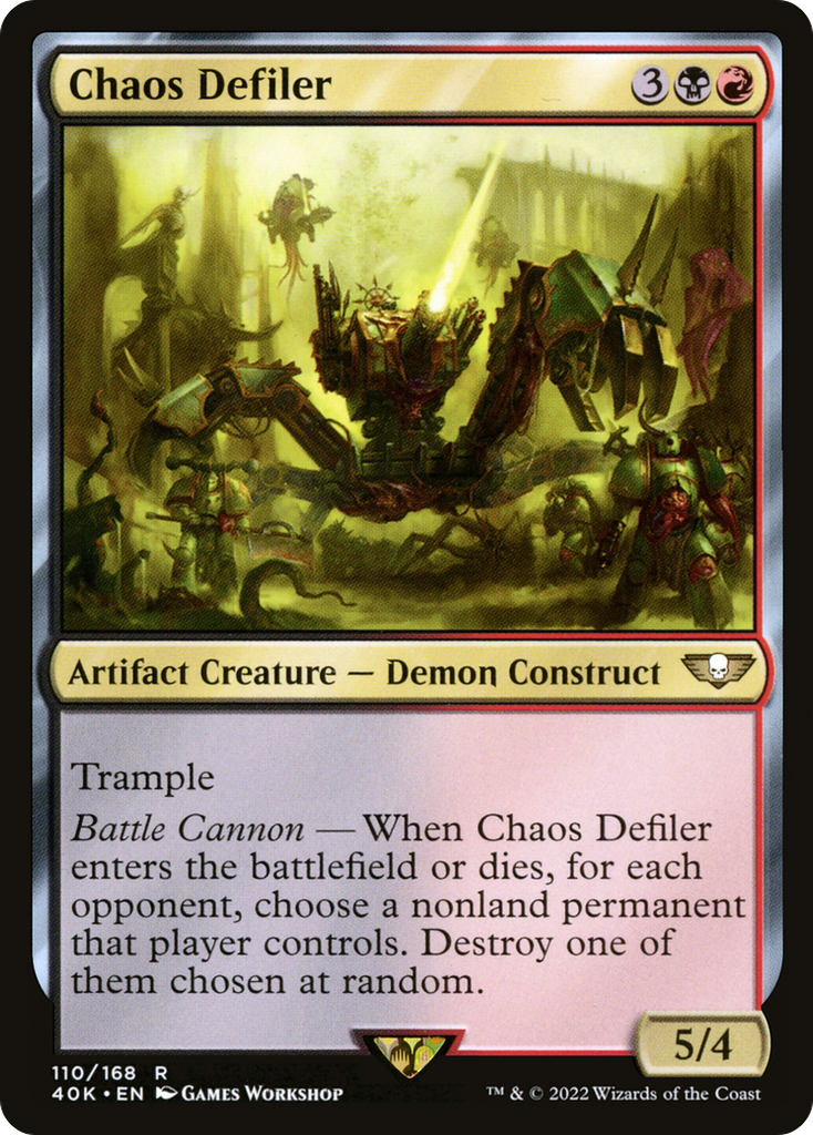 Magic: The Gathering - Chaos Defiler - Warhammer 40000 Commander