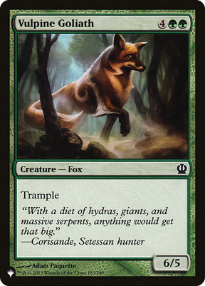 Magic: The Gathering - Vulpine Goliath - The List