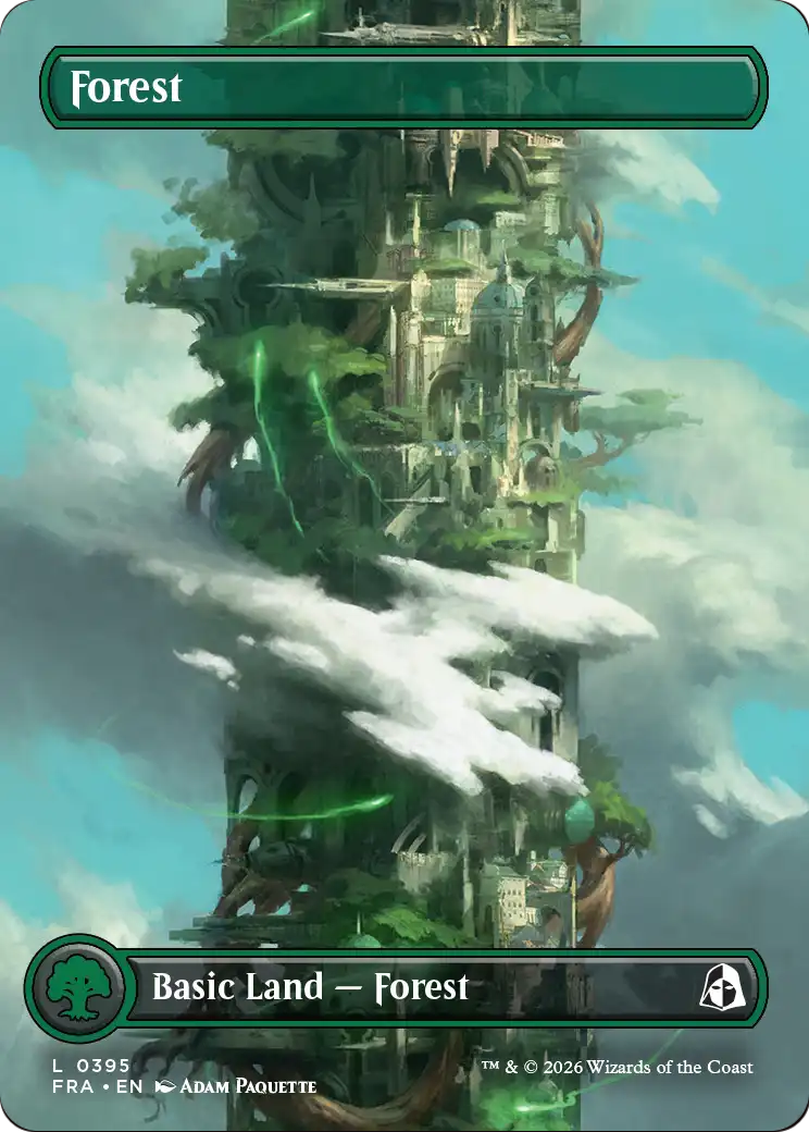 Magic: The Gathering - Forest #395 - Reality Fracture