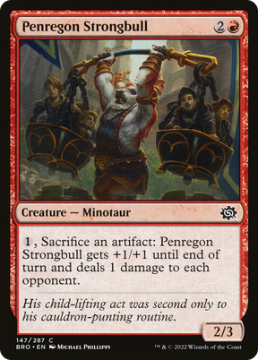 Magic: The Gathering - Penregon Strongbull Foil - The Brothers' War
