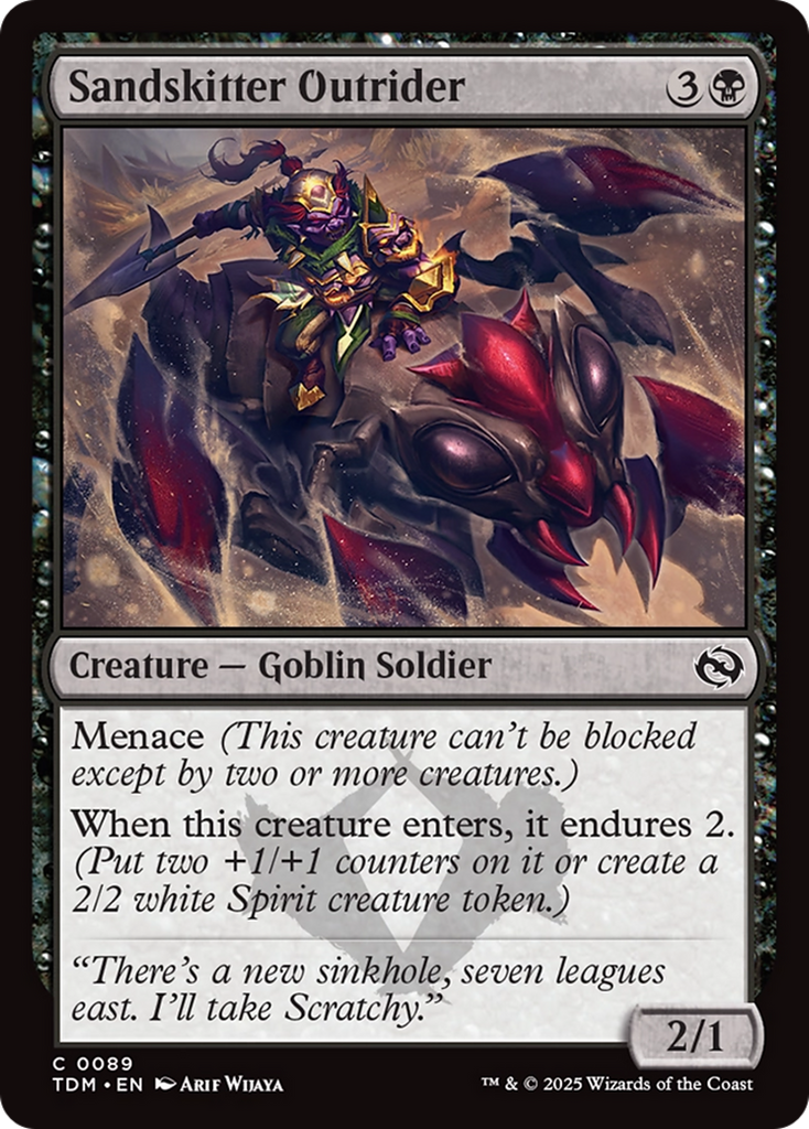 Magic: The Gathering - Sandskitter Outrider Foil - Tarkir: Dragonstorm
