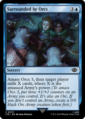 Magic: The Gathering - Surrounded by Orcs Foil - The Lord of the Rings: Tales of Middle-earth