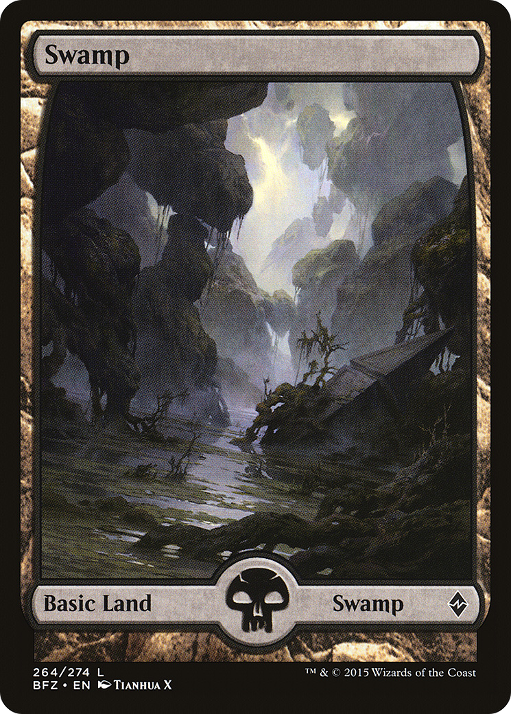 Magic: The Gathering - Swamp #264 Foil - Battle for Zendikar