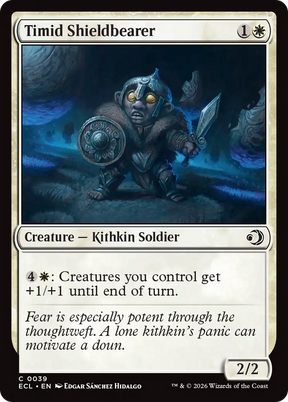 Magic: The Gathering - Timid Shieldbearer Foil - Lorwyn Eclipsed